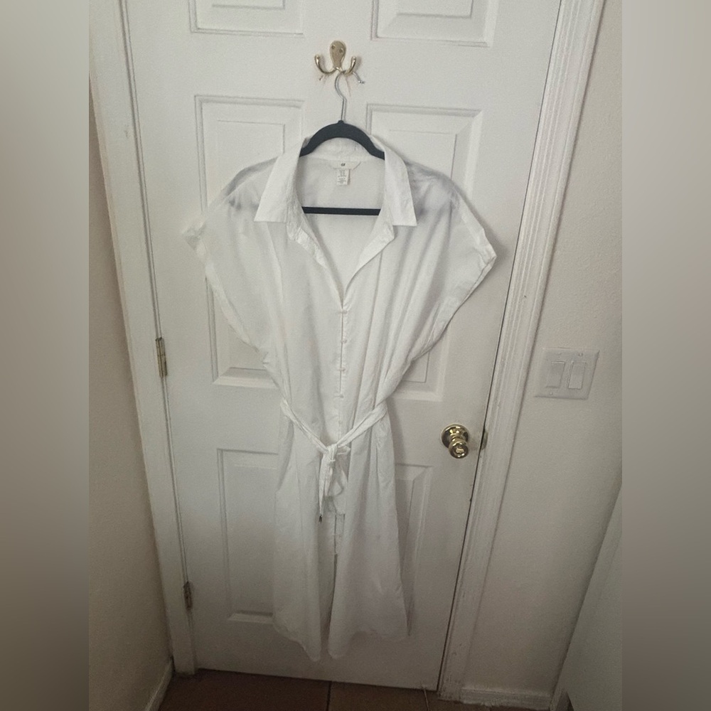H&M White Shirt Dress